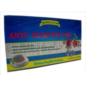 7564 Smiley Anti - Diabetes Herbal Tea - (40g)20 Teabags - Image 1