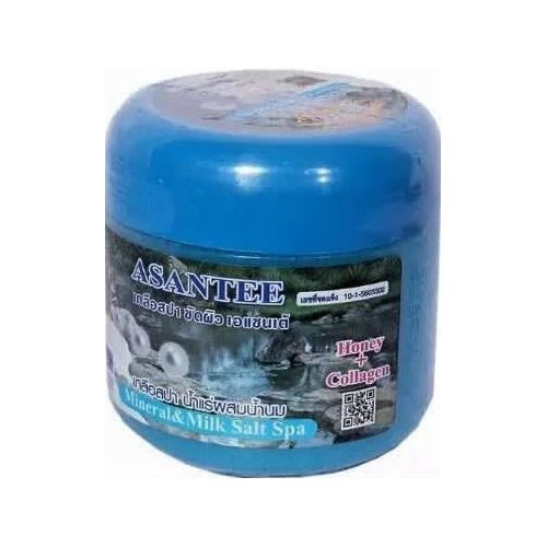 Asantee Mineral & Milk Salt Spa Body Scrub With Honey + Collagen - Image 1