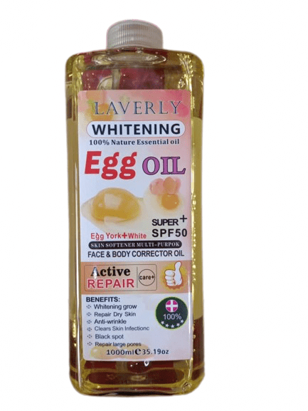 E1A78599-7777-4774-AB2D-410124594E24 Laverly Whitening Body Corrector Egg Oil 1000ml - Image 1