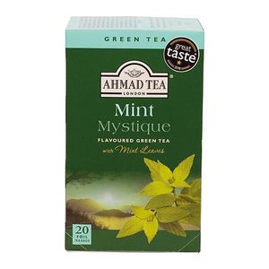Ahmad Mint Mystique Flavoured Green Tea With Mint Leaves - 20 Foil Teabags - Image 1
