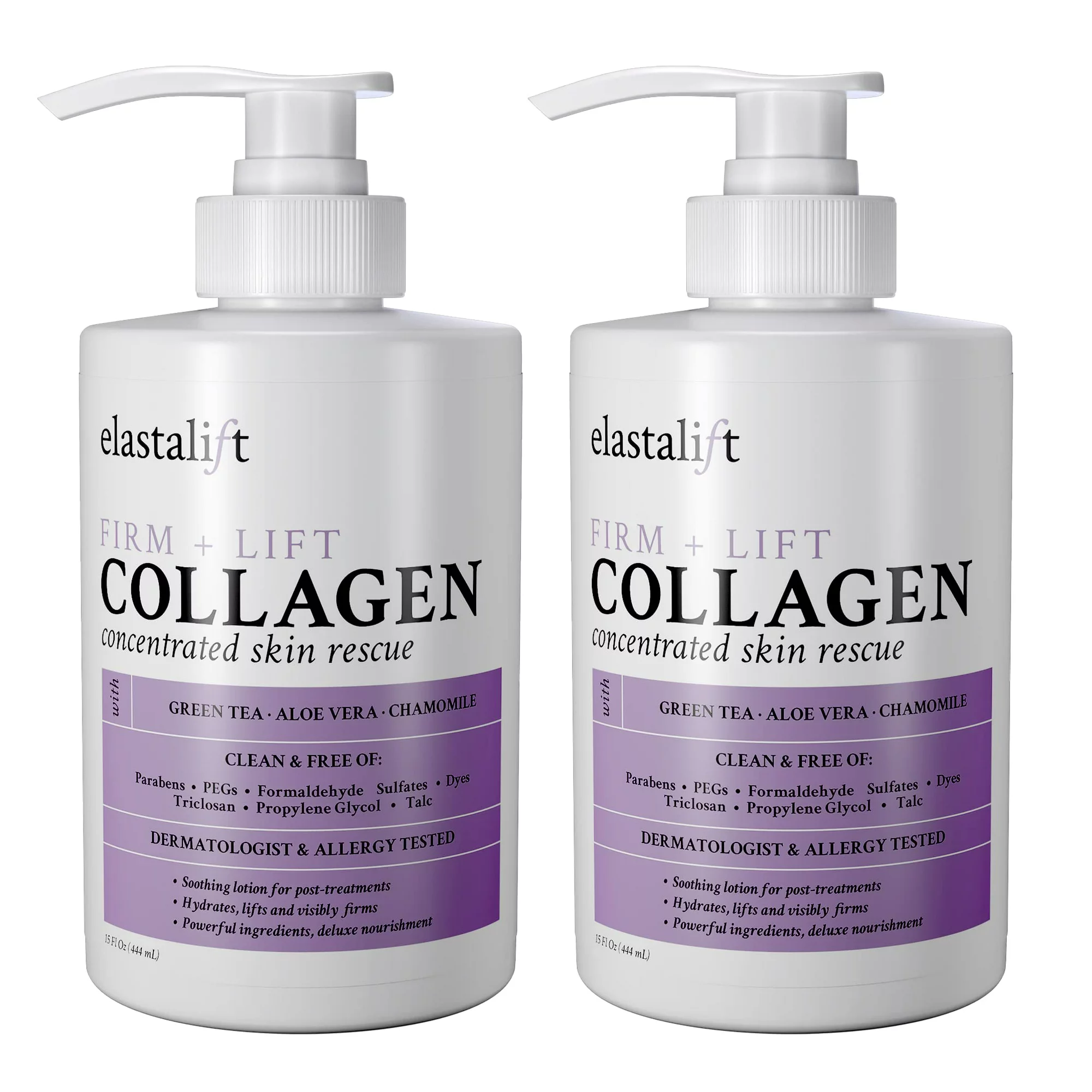 Elastalift-Collagen-Firming-Cream-for-Body-and-Face-Two-15-fl-oz_40ba948c-be81-4b1f-8321-2ba8886fdbeb.a1f7c5cf131663163a2df9c2fb9f4566 Elastalift Collagen Firm + Lift Concentrated Skin Rescue Body & Face Cream - 444ml x 2 Pieces - Image 1