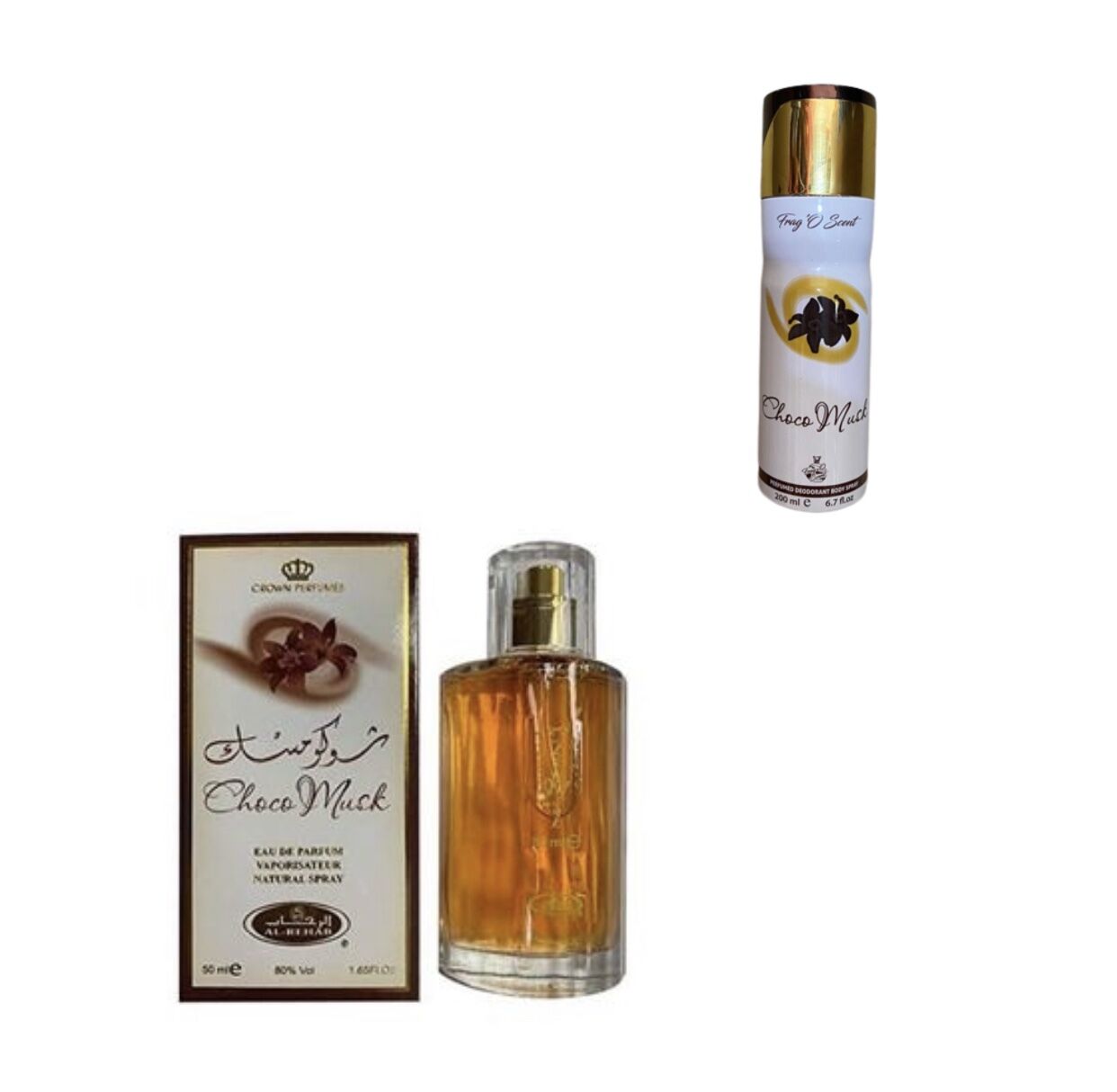 img_4887 Al Rehab Choco Musk Perfume 50ml + Spray 200ml - Image 1