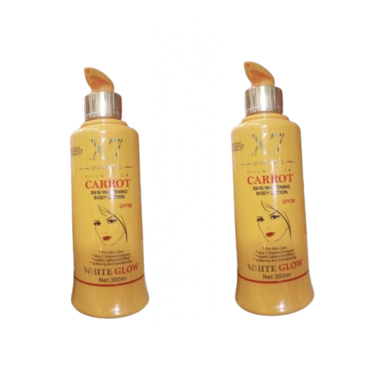 img_8702 X7 Carrot Skin Whitening Lotion 300ml x2 - Image 1