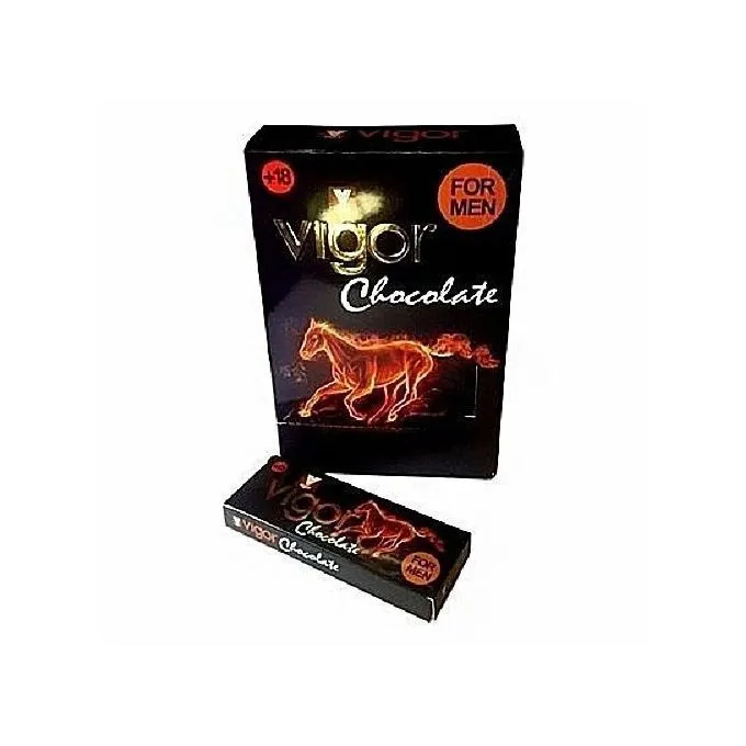 1 (6) Vigor Chocolate For Men Boosting Bars (Dozen Of 12) - Image 1