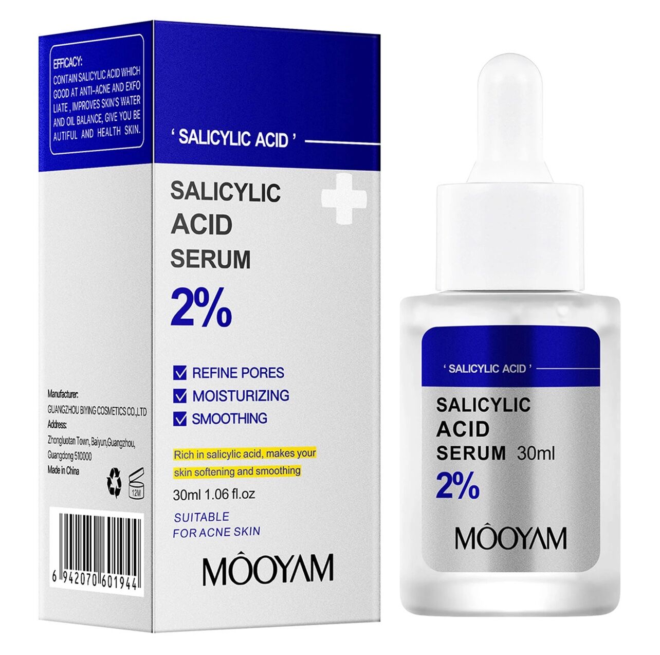 MOOYAM Salicylic Acid 2% Serum - 30ml - Image 1