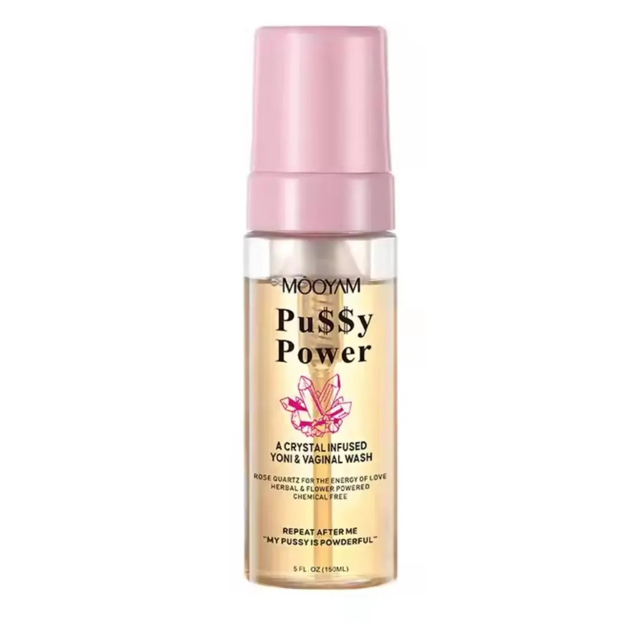 MOOYAM Pu$$y Power A Crystal Infused Yoni & Vaginal Wash - 150ml - Image 1