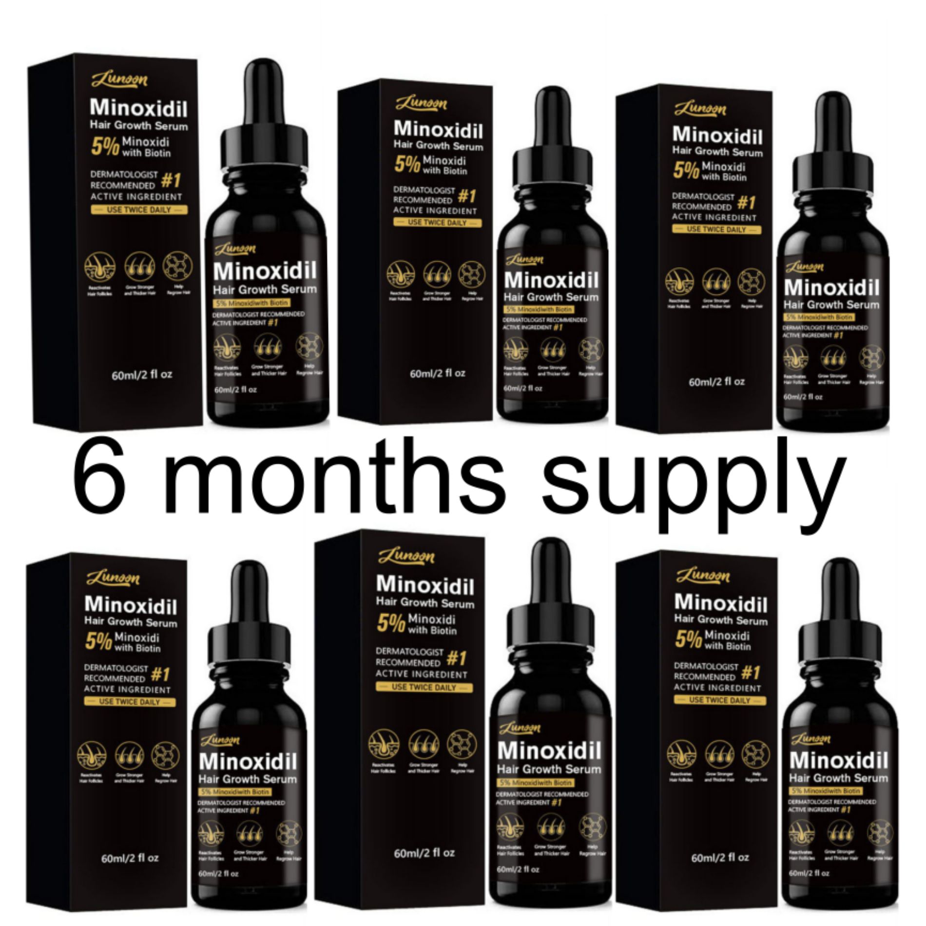 IMG_20241017_29997 Lunoon Minoxidil Hair growth serum 60ml ×6 - Image 1