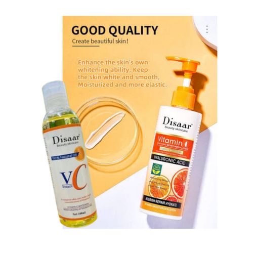Vitamin C Hyaluronic Acid Lotion + Vc 100% Natural Oil 100ml