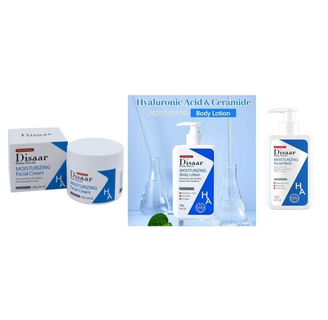 Moisturizing facial cream + lotion & facial wash