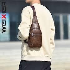 gvc.product.image_.1785621005449.9c8a59f9-391e-4e92-8948-daffe9cb1b41.jpeg X466 Men Crossbody Chest Bag Casual Water-Resistant Lightweight Backpack brown