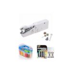 Generic Handheld Sewing Machine With Sewing Kit, Duracell Rechargeable Battery