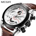 Megir Men's Army Quartz Masculino Watch