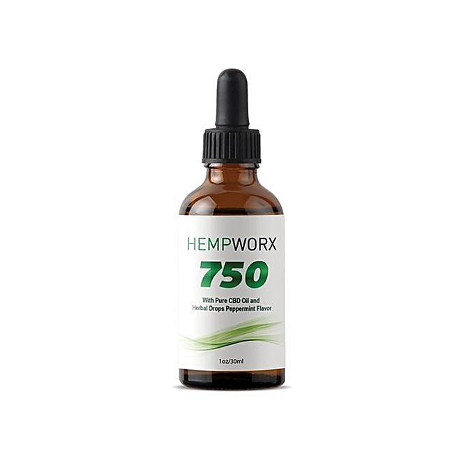 A46 HempWorx 750 Full Spectrum Hemp Oil Peppermint Flavor (CBD Oil) - Image 1
