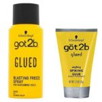 Schwarzkopf Got2b Glued Blasting Freeze Spray 100ml + Got2b Glued Styling Spiking Glue 1.25oz