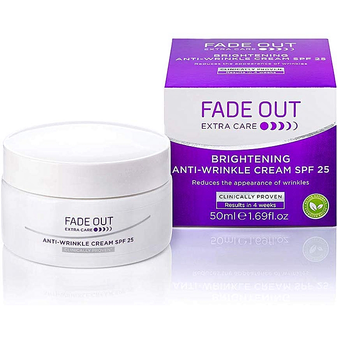 fade out extra care whitening anti wrinkle cream spf 25