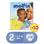 Molfix ComfortFix Diapers, Size 2 (10 Count)X10