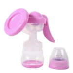 Breast Milk Extractor Expressor Suction Pump-(Manual) For Nursing Mothers- Blue/White/Pink/Purple - Image 3