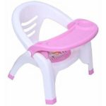 Children Plastic Chair With Attached Table School