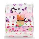 4 Pack Patterned Receiving Flannel Blankets - Multi