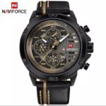 Reloj Naviforce 9110 High Quality Quartz Waterproof Naviforce Leather Men Watch