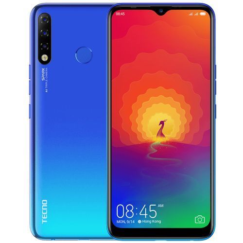 1 - 2020-02-21T101728.051 Tecno Spark 4 (KC8) 6.52" HD+ Android 9 32GB ROM + 2GB RAM 13MP Triple Rear Camera + 8MP Front 4G LTE 4000mAh - Blue - Image 1