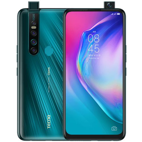 1 (83) Tecno Camon 15 Premier (CD8J) 6.6" FHD, 64MP Quad Rear + 32MP Pop-Up Camera, 6GB RAM+128GB ROM, Android Q(10) 4G - Ice Jadeite - Image 1