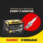 Firman Spark Plugs for 3KVA Gen 2pcs