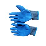 Protective Thick Clothe Hand Glove - Blue