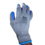 Protective Thick Clothe Hand Glove - Blue - Image 3