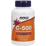 Now Foods Calcium Ascorbate Vitamin C 500mg W/BIOFLAVONOIDS - 100 Capsules