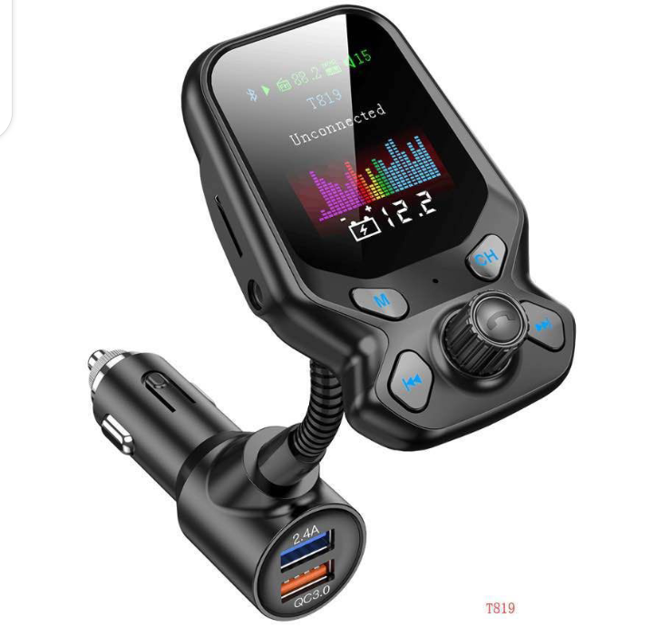 Wireless Bluetooth FM Transmitter In Car Radio LCD MP3 Player USB TF AUX Slot