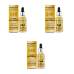 Covercoco 24KGold Luxury Gold Ampoule 99.99% - SILKY FACE SERUM x3