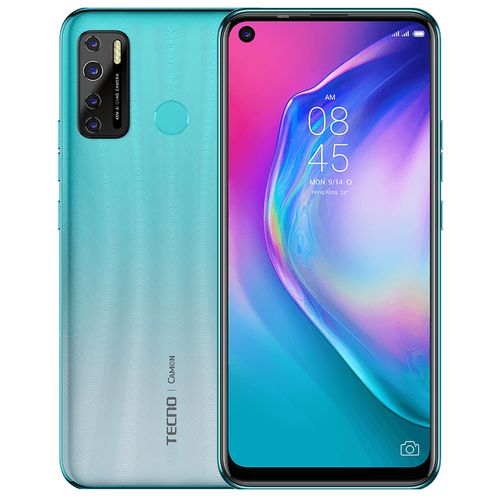 1 - 2021-01-15T092323.233 Tecno Camon 16s (CD6J) - 6.6" HD+ DOT-in DISPLAY-128GB ROM/4GB RAM, 8MP/48MP QUAD REAR CAMERA-5000MAH-4G LTE - Ice Lake Blue - Image 1
