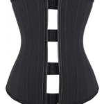 25 STEEL BONE HOOK AND ZIP LATEX WAIST TRAINER