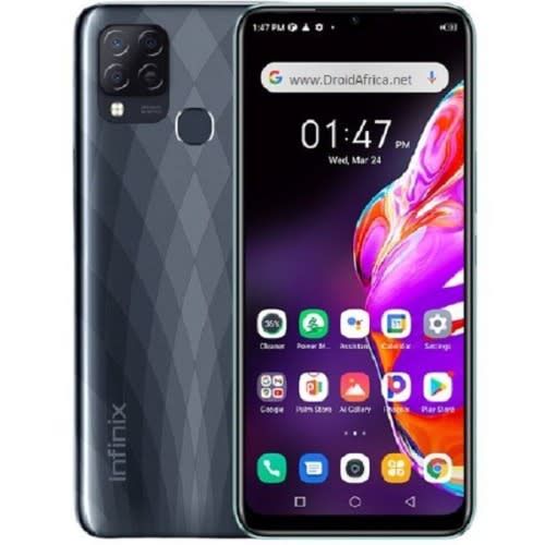 1 - 2021-07-26T173904.454 Infinix Hot 10T - 6.82" HD+ (4GB RAM,128GB ROM) - Android 11 (48/2/2)MP + 8MP Selfie - Dual Sim - 4G LTE - 5000mAh - Black - Image 1