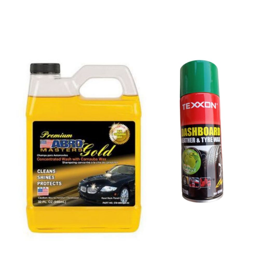 Abro Gold Liquid Car Wash & Dashboard, Tyre Wax 450ml – Main Market Online