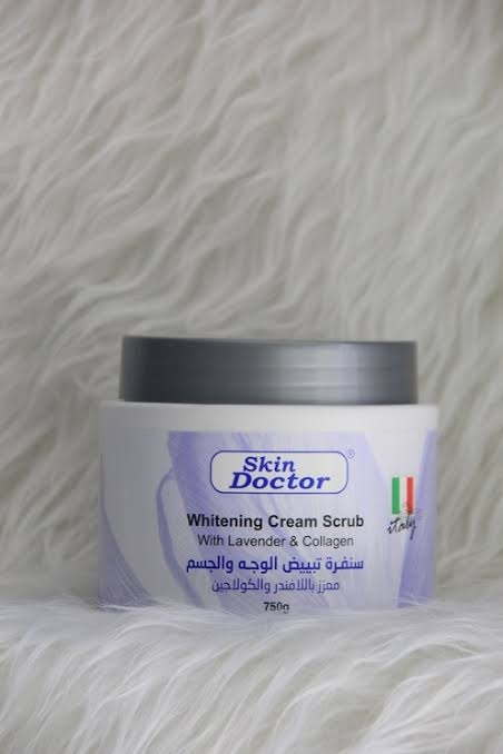 Skin Doctor Whitening Cream Scrub Lavender And Collagen 750g