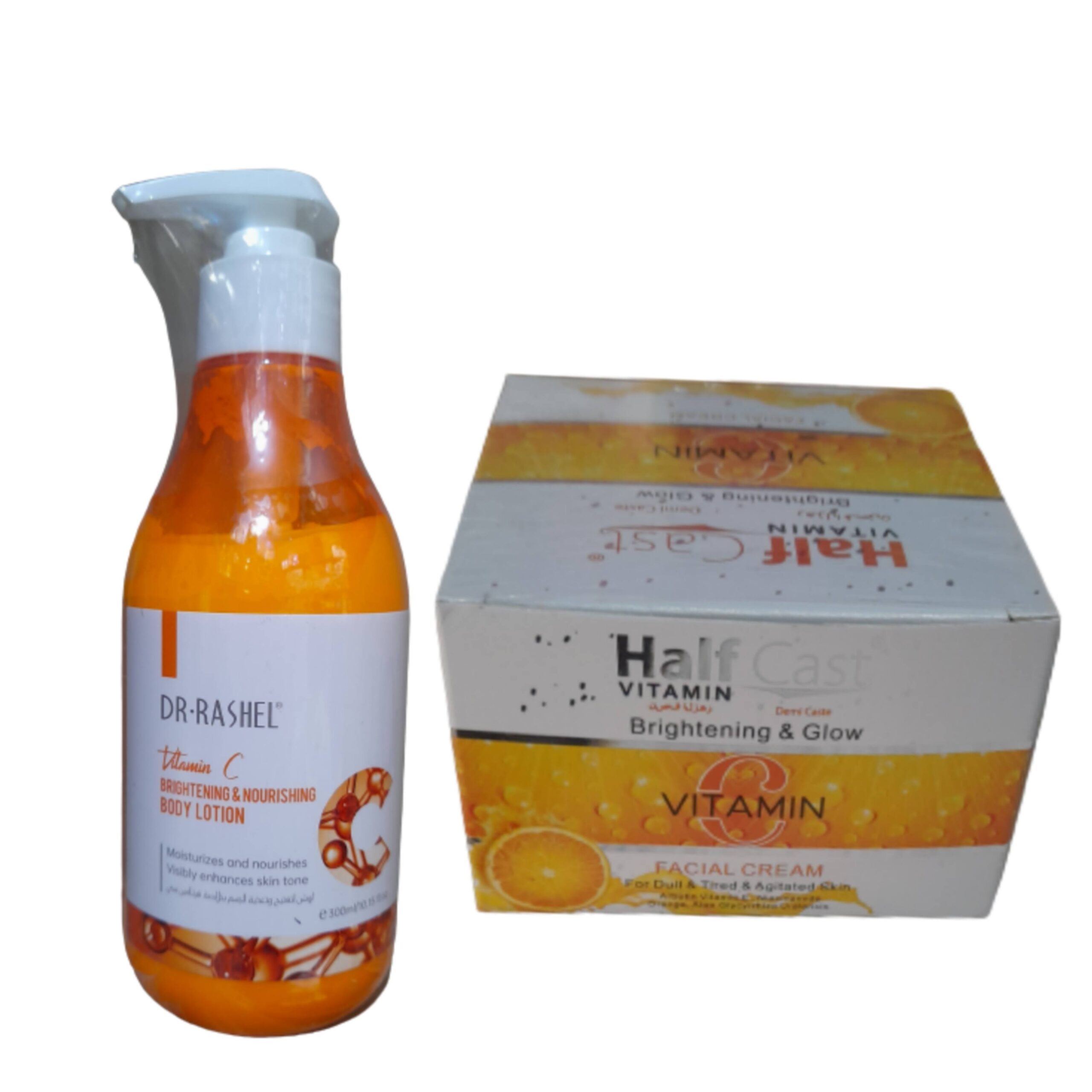 Dr Rashel Vitamin C Lotion (300ml) & Golw Half Cast Cream