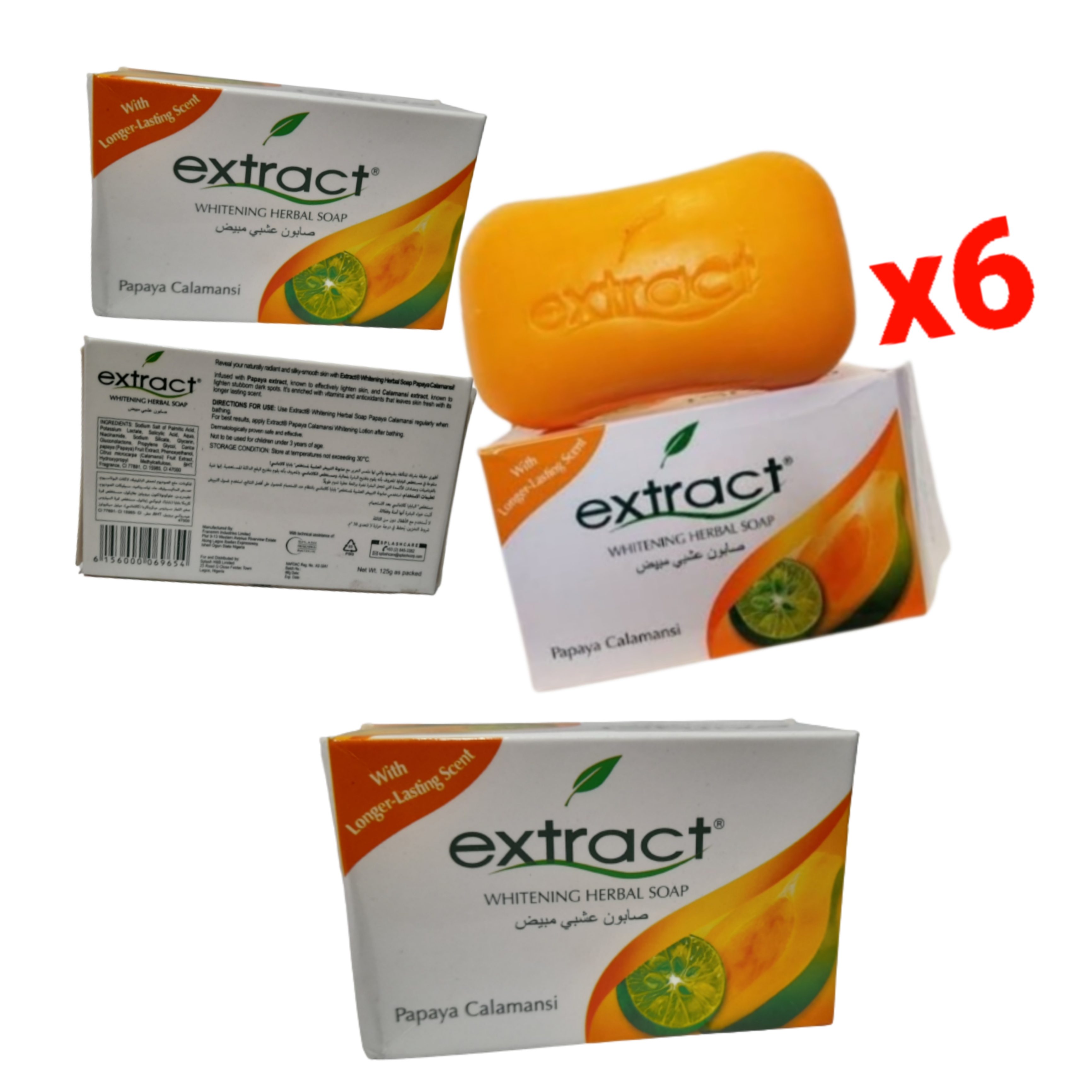 Extracts whitening Herbal Soap 6 Pieces Main Market Online