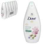 Dove Calming Pistachio Cream & Magnolia Body Wash 500ml X6 Pieces
