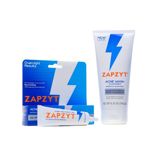 Zapzyt Acne Treatment Gel 1 Oz(28.35g) And Acne Wash Cleanser (177g