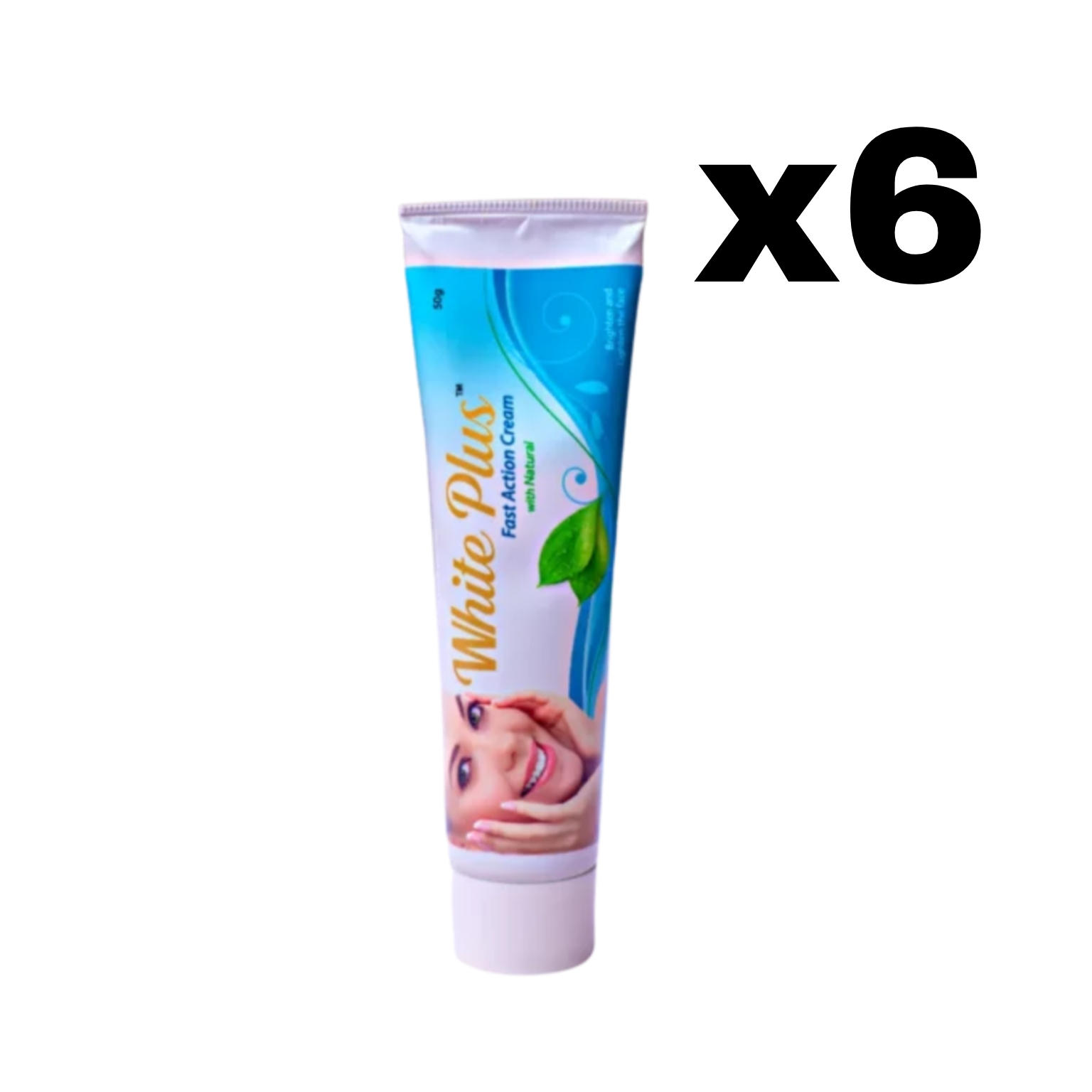 Noble White Fast Action Cream With Natural - 50g (Pack Of 6 )