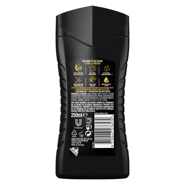 AXE Dark Temptation 3 In 1 Body, Face & Hair Wash for Men, Long-Lasting Refreshing Dark Chocolate Fragrance - 400ml (Pack Of 12) - Image 3