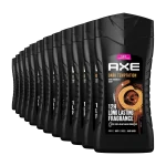 AXE Dark Temptation 3 In 1 Body, Face & Hair Wash for Men, Long-Lasting Refreshing Dark Chocolate Fragrance - 400ml (Pack Of 12)