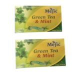 Mejic Green Tea And Mint Herbal Tea - 50g (25 Tea Bags) Pack Of 2