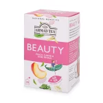 Ahmad Tea Beauty Herbal Tea With Peach, Carob & Rose Petals - 20 Foil Teabags