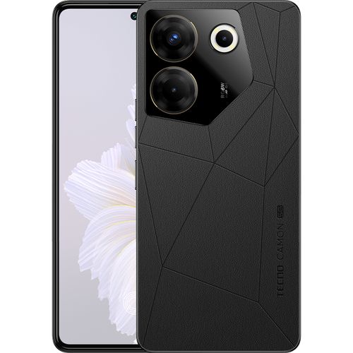 1 (96) Tecno Camon 20 Pro 5G - 6.67" (8+8GB RAM, 256GB ROM) Android 13 - 64MP Quad + 32MP Selfie - 5000mAh - Dual - Dark Welkin - Image 1