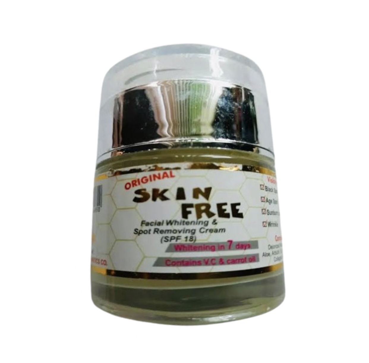 Skin Free Facial Whitening & Spot Removing Cream SPF18