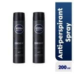 NIVEA Deep Anti-Perspirant Spray For Men 48h - 200ml (Pack Of 2)