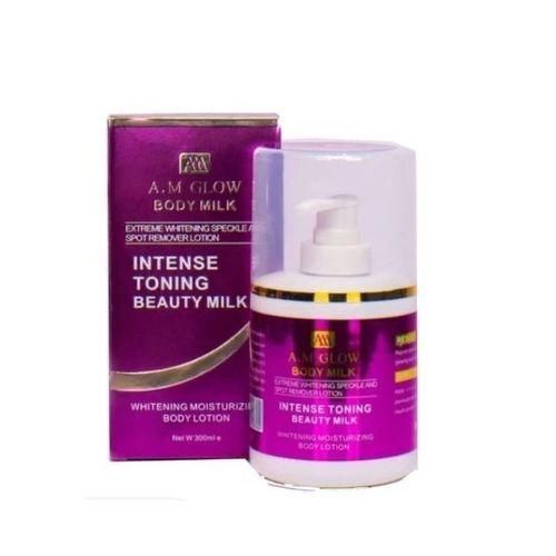 1 (49) AM Glow Intense Toning Whitenning Beauty Milk-300ml - Image 1